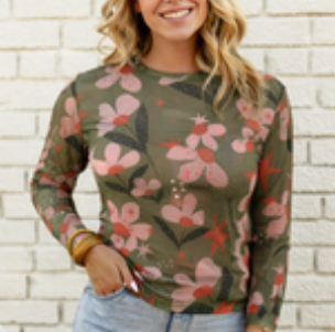 Soul Sister Floral Mesh Top