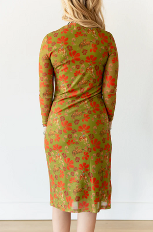 Feel Like A Woman Mesh Midi Dress