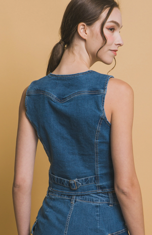 Call A Cowboy Denim Vest