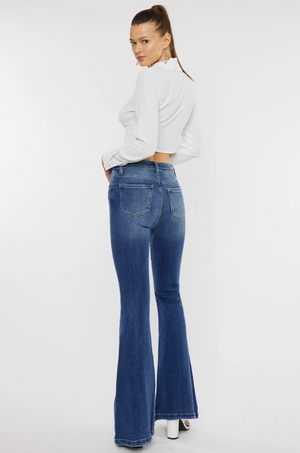 Seamingly Cool High Rise Super Flare Jeans