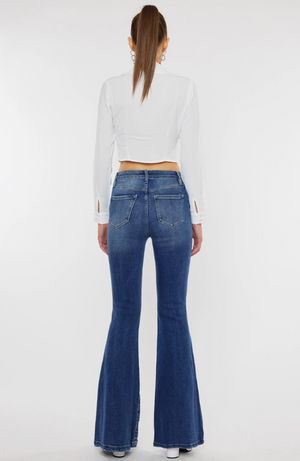 Seamingly Cool High Rise Super Flare Jeans