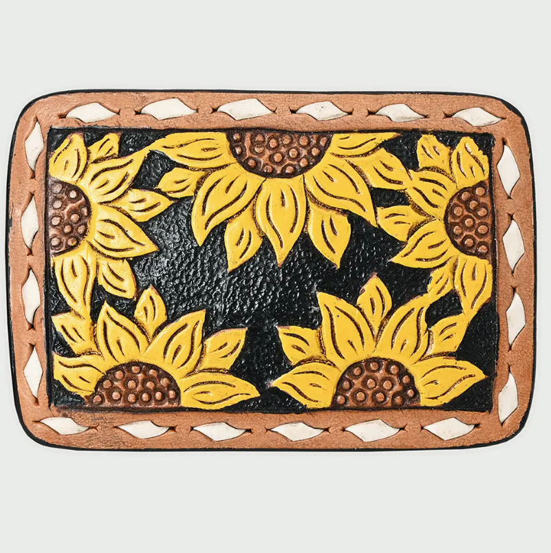 Saddle Soul Tooled Leather Belt Buckle