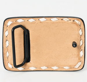 Saddle Soul Tooled Leather Belt Buckle