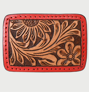 Saddle Soul Tooled Leather Belt Buckle