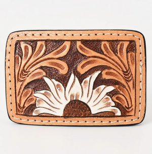 Saddle Soul Tooled Leather Belt Buckle