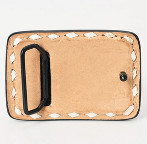 Saddle Soul Tooled Leather Belt Buckle