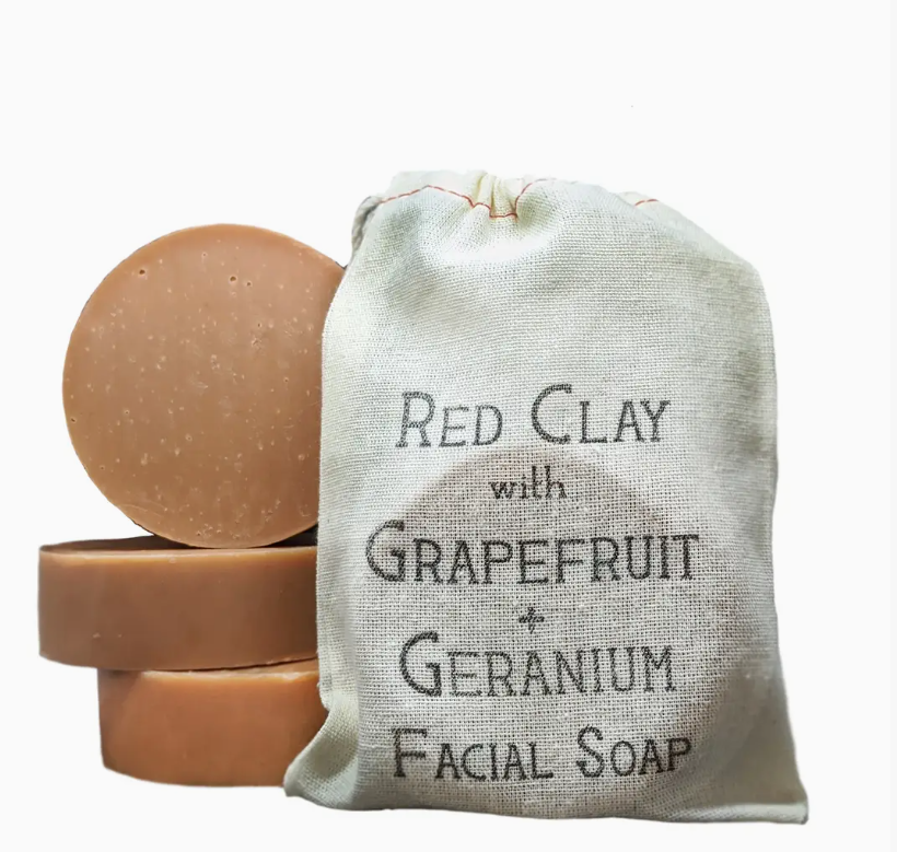 Humble Love - Red Clay with Grapefruit + Geranium Face Soap