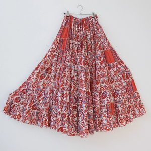 Althea Flowy Tiered Long Skirt
