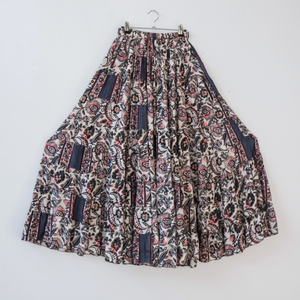 Althea Flowy Tiered Long Skirt