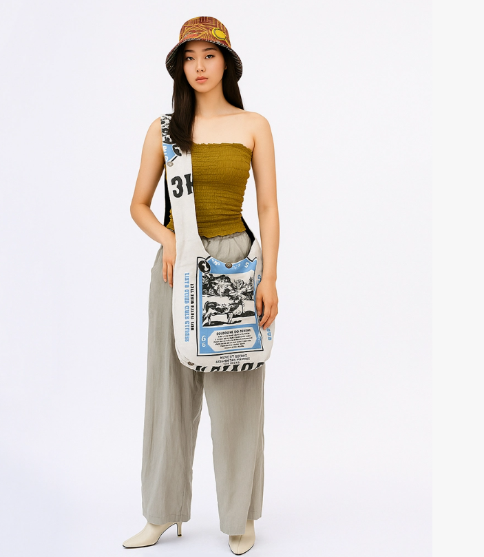 Blue Ribbon Hobo Bag