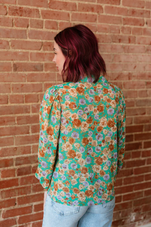 Fallin' Easy Semi-sheer Chiffon Blouse