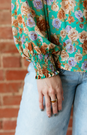 Fallin' Easy Semi-sheer Chiffon Blouse