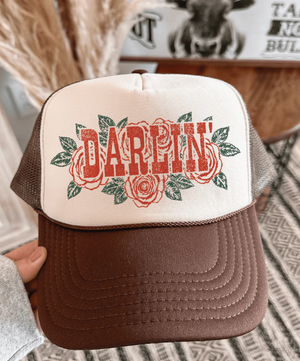 Darlin' Rose Trucker Hat (made to order) LC