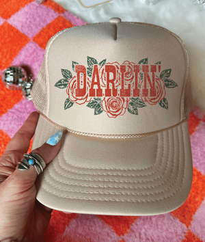 Darlin' Rose Trucker Hat (made to order) LC