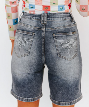 Stone Cold Boot Stitch Bermuda Shorts