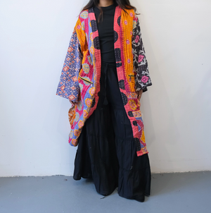 Sugaree Handmade Reversible Kantha Quilt Duster