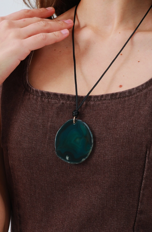 Rock Steady Raw Gemstone Pendant Necklace