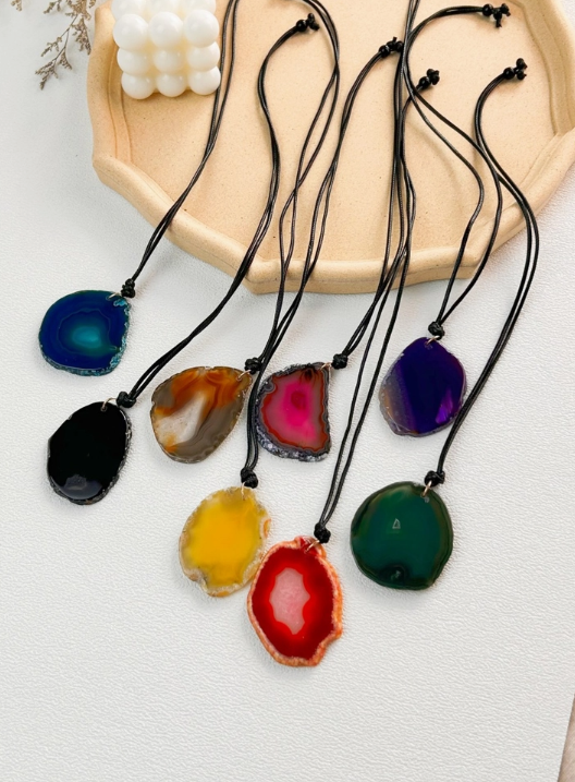 Rock Steady Raw Gemstone Pendant Necklace