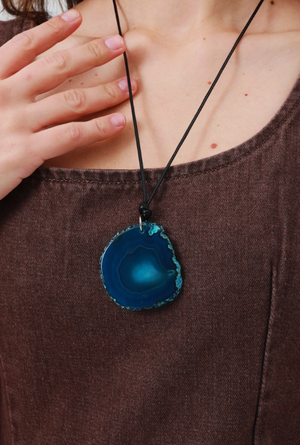 Rock Steady Raw Gemstone Pendant Necklace