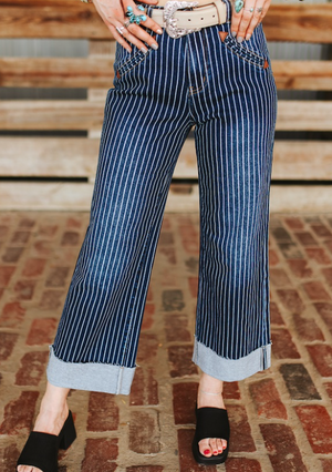 Engine Engine No. 9 Western Pinstripe Jeans