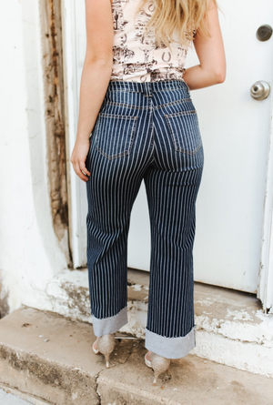 Engine Engine No. 9 Western Pinstripe Jeans