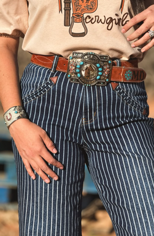 Engine Engine No. 9 Western Pinstripe Jeans
