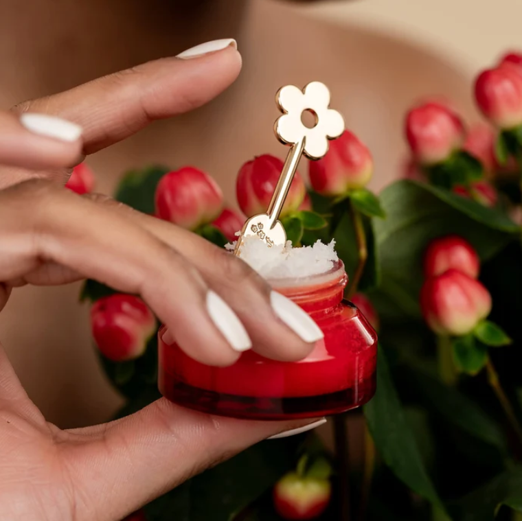 Poppy & Pout Lip Care Spatula, Gold Daisy