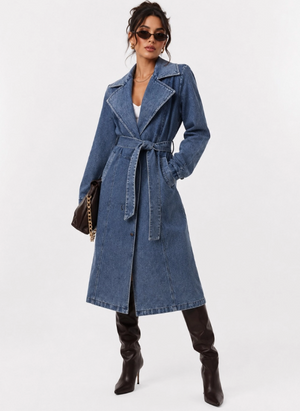 Aspen Cowgirl Denim Faux Fur Jacket