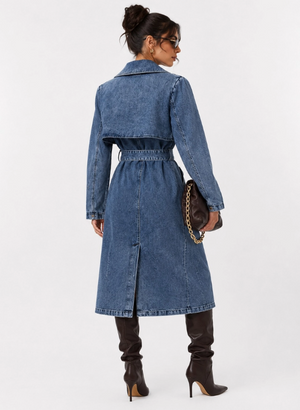 Aspen Cowgirl Denim Faux Fur Jacket