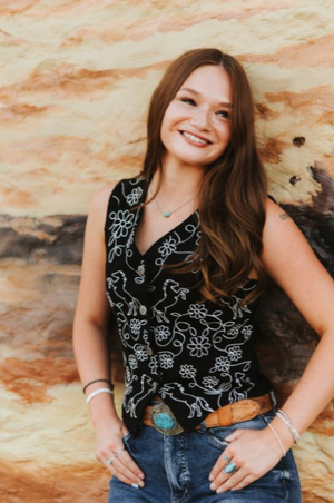 Diva Darlin' Western Embroidered Vest