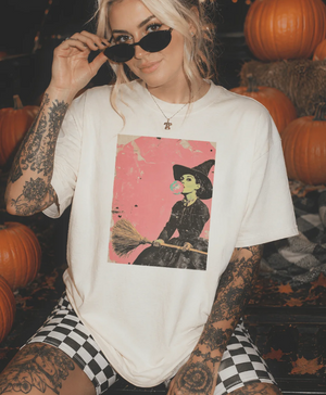 Resting Witch Face Disco Pop Halloween - Cream Tees and Sweatshirts (made 2 order) LC