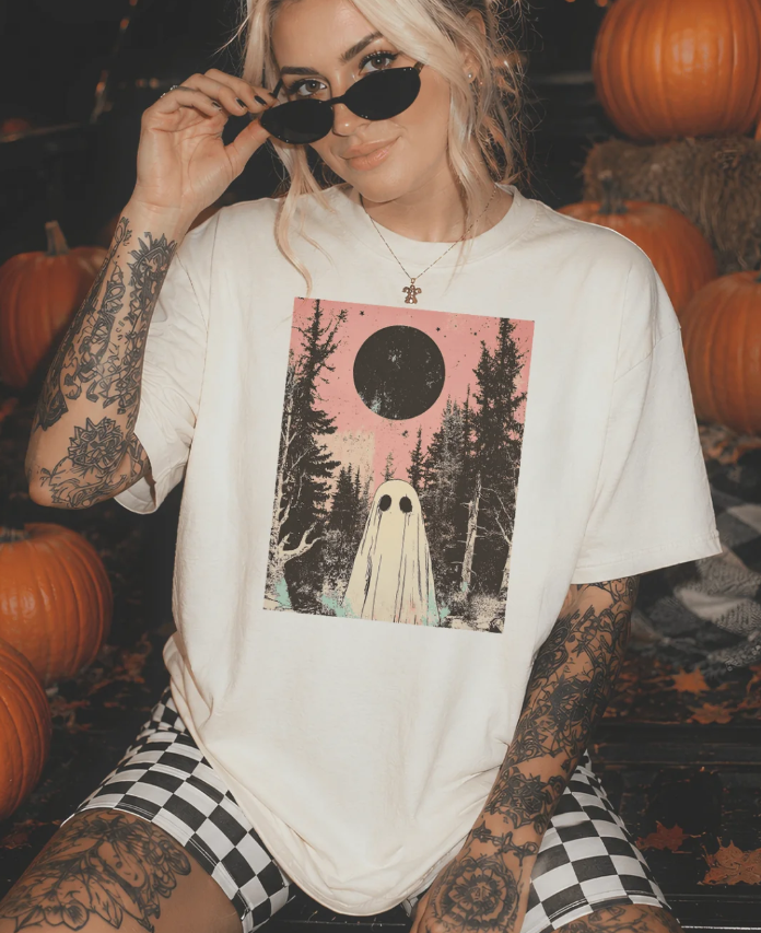 Living The After Life Disco Pop Halloween - Cream Tees and Sweatshirts (made 2 order) LC