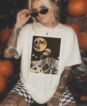 Bone To Chill Disco Pop Halloween - Cream Tees and Sweatshirts (made 2 order) LC