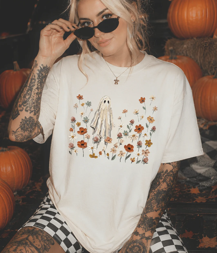 Wildflower Ghost Halloween - Tees and Sweatshirts (made 2 order) LC