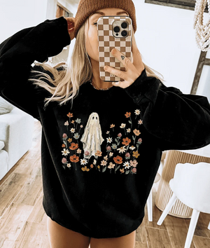 Wildflower Ghost Halloween - Tees and Sweatshirts (made 2 order) LC