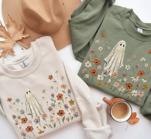 Wildflower Ghost Halloween - Tees and Sweatshirts (made 2 order) LC