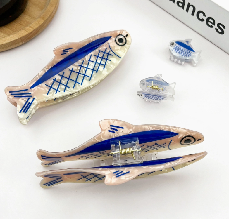 Reel Cute Fish Hair Clips