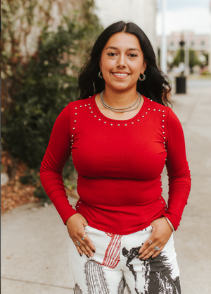 Silver Springs Ribbed & Studded Long Sleeve Top - 4 Colors
