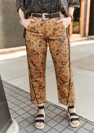 November Trails Vintage Floral Print Pants
