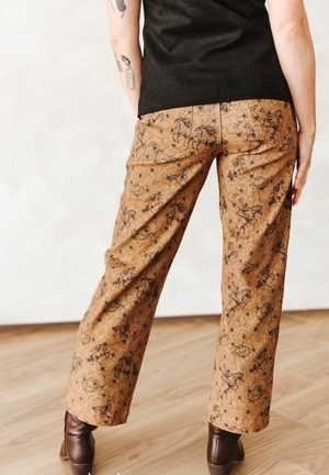 November Trails Vintage Floral Print Pants