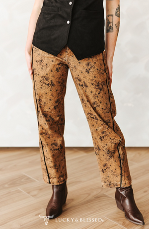 November Trails Vintage Floral Print Pants