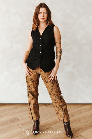 November Trails Vintage Floral Print Pants