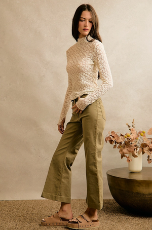 Soul Sister Textured Floral Mesh Top