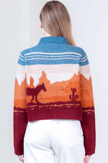 Western Wind Sweater Cardigan is