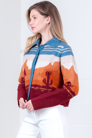 Western Wind Sweater Cardigan is