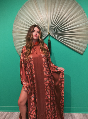 Lady The Brand - London Bronze Garden Long Kaftan
