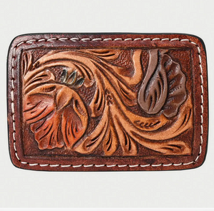 Saddle Soul Tooled Leather Belt Buckle