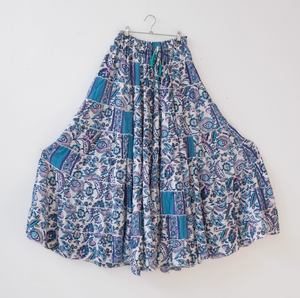 Althea Flowy Tiered Long Skirt