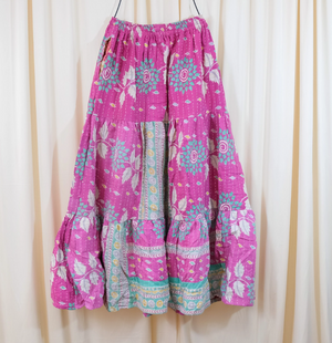 Ripple Long Skirt with Pockets