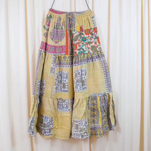 Ripple Long Skirt with Pockets